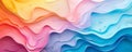 Colorful Abstract Wave Patterns with Fluid Gradients and Droplets