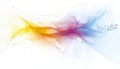 Colorful abstract waveforms with dynamic swirls and lines