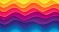 Colorful Abstract Waves Background with Smooth Gradient Transitions Royalty Free Stock Photo