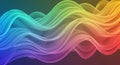 Colorful Abstract Wavy Lines on Gradient Background Description: Royalty Free Stock Photo