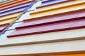 Colorful abstraction of the facade of the building