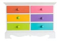 Colorful of accessories cabinet with drawer Royalty Free Stock Photo