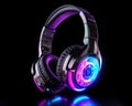 colorful accessory for music lovers on a black background.