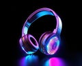 colorful accessory for music lovers on a black background.