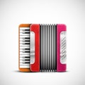 Colorful accordion