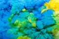 Colorful acrylic ink in water isolated. Abstract background. Color explosion Royalty Free Stock Photo