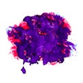 Colorful Acrylic Paint. Splash Graffiti. Watercolor Layer. Purple Distress Splashes. Dirty Art Painting. Ink Dirty Splashes. Grung
