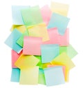 Colorful adhesive notes Royalty Free Stock Photo