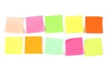 Colorful adhesive notes Royalty Free Stock Photo