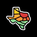Colorful Africa Map Logo Vector Design illustration Emblem