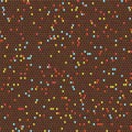 African beadwork themes. Abstract seamless pattern