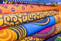 Colorful african fabrics