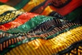 African Ghanaian colorful fabrics