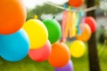 Rainbow vibrant party decor