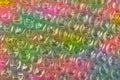 Colorful air bubble protective wrapping material Royalty Free Stock Photo