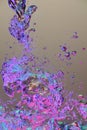 Colorful air bubbles in water Royalty Free Stock Photo