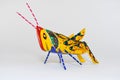 Colorful alebrije. Mexican hand painted wooden handicraft. Oaxaca, Mexico