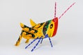 Colorful alebrije. Mexican hand painted wooden handicraft. Oaxaca, Mexico Royalty Free Stock Photo