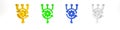 Colorful Algorithm icon isolated on white background. Algorithm symbol design from Artificial Intelligence collection
