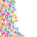 Colorful alphabet background