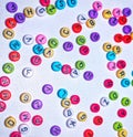 Nice photos of colorful numbers and letters