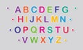 Colorful Alphabet A to Z Capital Letter 2022 This is Best Kids Lesson to English Alphabet