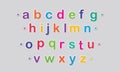 Colorful Alphabet a to z Small Letter This is Best Kids Lesson to English Alphabet