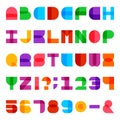 Colorful Alphabet Vector Font