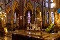 Colorful altar of the Basilica church