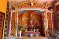 Colorful altar at the entrance of the Phap Bao Temple. Hoi An, Vietnam