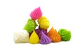 Colorful Alua is Thai traditional sweet dessert style.