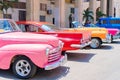 Colorful american classic car on the street in Havana, Cuba Royalty Free Stock Photo