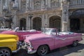 Colorful convertible classic cars in Havana, Cuba Royalty Free Stock Photo
