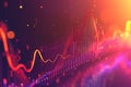 Dynamic data visualization highlighting trends in analytics with vibrant colors