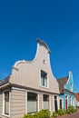 Colorful ancient Dutch wooden houses Royalty Free Stock Photo