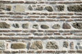 Colorful ancient stone wall close up Royalty Free Stock Photo