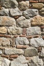 Colorful ancient stone wall close up Royalty Free Stock Photo