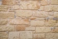 Colorful ancient stone wall close up Royalty Free Stock Photo