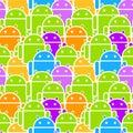 Colorful Android Mob Seamless