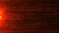 Colorful animation of bright particles flying horizontally. Dynamic particles slowly float in space. Shimmering