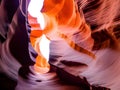 colorful antelope canyon in the desert, Ai Generated Royalty Free Stock Photo
