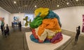 Colorful Anthropomorphous Blob Object Made by Jeff Koons at Whitney Museum Show in NYC