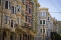 Colorful apartments in San Francisco, California