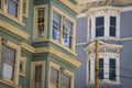 Colorful apartments in San Francisco, California