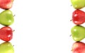Colorful apple border Royalty Free Stock Photo