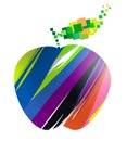 Colorful apple symbol