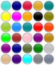 Colorful aqua buttons Royalty Free Stock Photo
