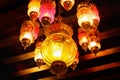 Colorful arabic lamp