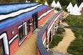 Colorful architecture by architect Friedensreich Hundertwasser