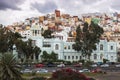 Colorful architecture of Barrio San Juan in Las Palmas